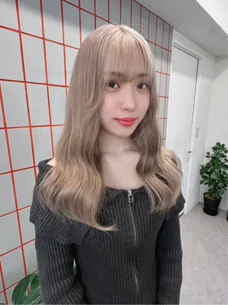 カラー 🐬透明感カラー/ ハイトーン/ユウ🐬のヘアスタイル