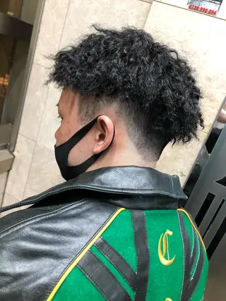 パーマ メンズ 渋谷/フェード/ 國分 翔のヘアスタイル
