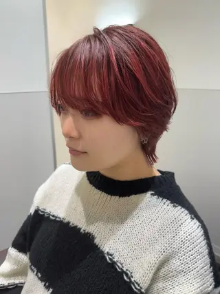 ショート カラー 鈴木/ニュアンス パーマ/メンズのヘアスタイル