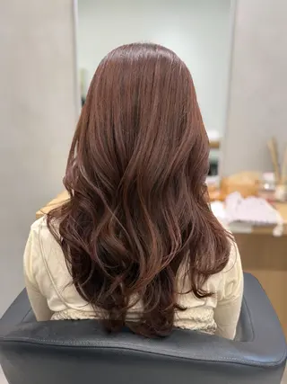 ロング カラー 巻ける髪質改善🫧ハ イライト/永田汰伊智のヘアスタイル