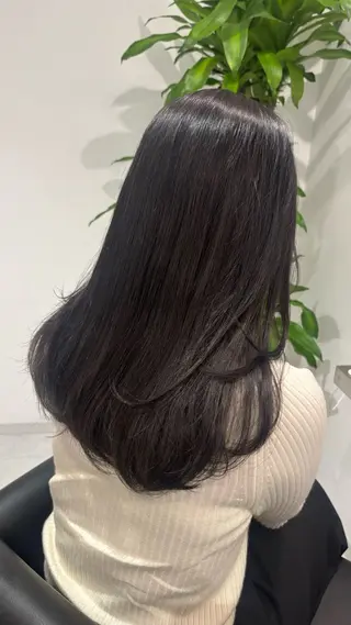 セミロング カラー 🎀透明感× 赤み消し🎀正源のヘアスタイル