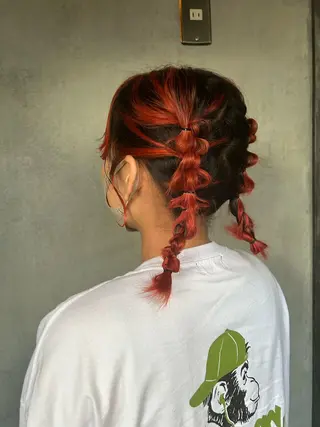 ミディアム カラー ヘアアレンジ 西村 真実子のヘアスタイル