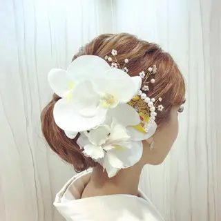 セミロング ヘアアレンジ 《カメレオン》 西田美輝のヘアスタイル