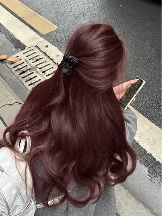 ロング カラー 🤍透明感·ツヤ感 カラー/mai‎🤍のヘアスタイル