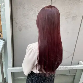 セミロング カラー 大人っぽ♡上品な暖色 ♡ブリーチなし♡のヘアスタイル