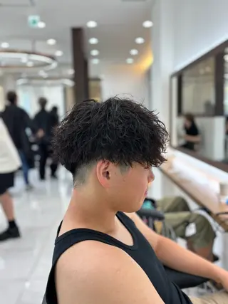 パーマ メンズ メンズパーマ/ メンズカット/仙田旭のヘアスタイル