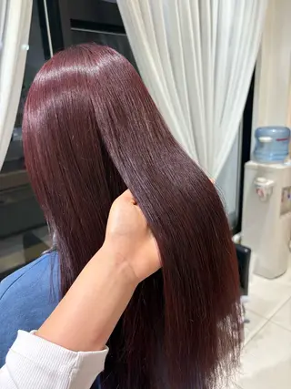 ロング ハルカ/暖色カラー/ ダブルカラーのヘアスタイル