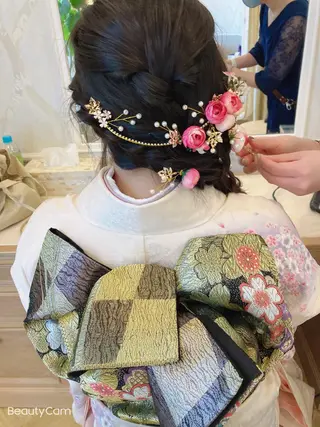 ロング ヘアアレンジ メンズ キッズ ネイル マツエク・マツパ 透明感カラー🤎 ゆりのヘアスタイル