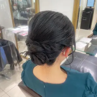 セミロング ヘアアレンジ ・˚✧すずね˚✧* lucia(ルチア)のマツエク・マツパデザイン