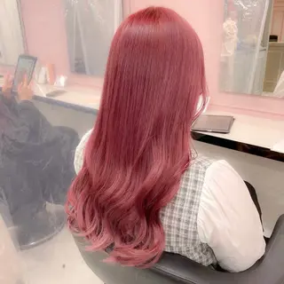カラー girlな暖色ヘア 🪽🫧ハルナ🎀のヘアスタイル