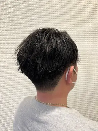 ショート パーマ メンズ 榧木 萌香のヘアスタイル