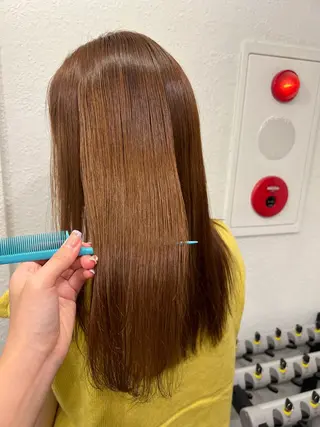 セミロング 名駅/艶韓国風ヘア miyabiのヘアスタイル