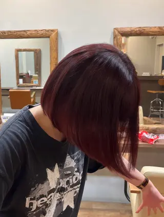 ショート あらいしほ /ダブルカラーのヘアスタイル
