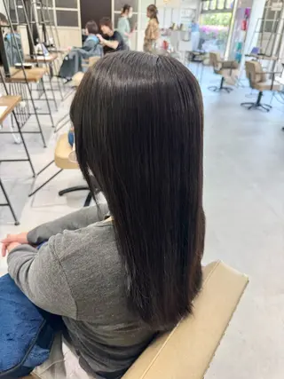 ロング カラー ブリーチなしwカラー /艶カラー/oukaのヘアスタイル