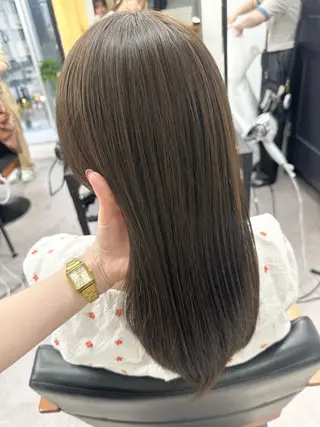 ミディアム カラー パーマ ヘアアレンジ メンズ キッズ 骨格レイヤーカット 🌿美髪縮毛矯正のヘアスタイル