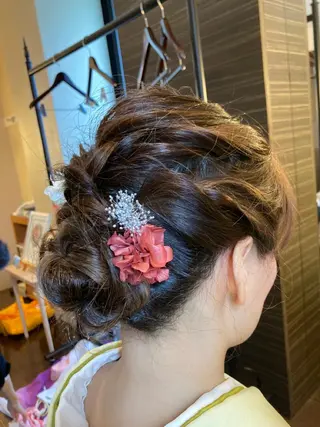 ヘアアレンジ 小顔矯正　まつ毛 Komaci篠田敦子のヘアスタイル