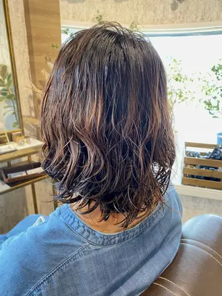 セミロング 白木 遥太のヘアスタイル