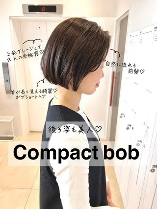 ショート 💛河原町/透明感/ コテ巻き/moe💛のヘアスタイル