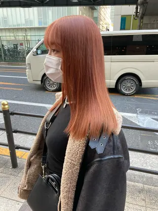 ロング カラー 🧡色落ちまで2度綺 麗なカラー🧡ヨシキのヘアスタイル