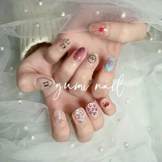 ネイル 𝐲𝐮𝐦𝐢🎀 長さ出しデザイン専門のネイルデザイン