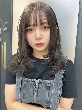 セミロング カラー 髪質改善will hairdesignのヘアスタイル