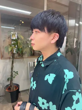 カラー メンズ 髪質改善&ストレート ✂︎鈴木青樹のヘアスタイル
