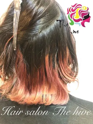 ミディアム カラー Hair salon The hiveのヘアスタイル