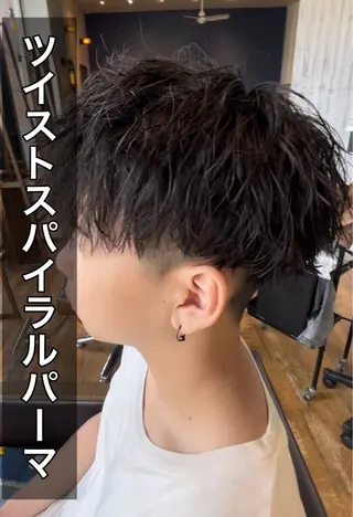 パーマ メンズ CUORE HAIR ange水戸所属・🌟パーマリスト 鈴木雄大🌟のヘアスタイル