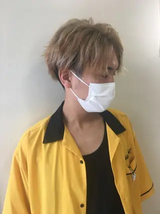 ショート カラー メンズ 中村 碧のヘアスタイル