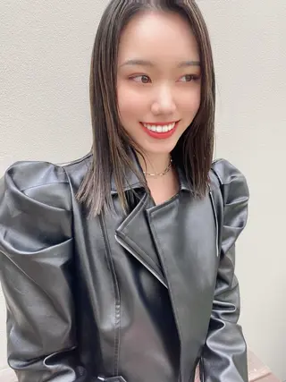 ミディアム カラー マンツーマン半個室 tamuraのヘアスタイル