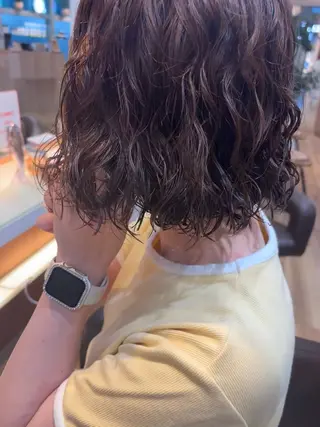 ショート パーマ 池田理紗/ bob/メンズカットのヘアスタイル