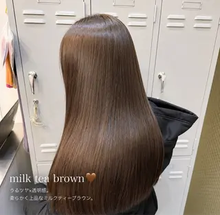 ロング カラー 🥀赤み消し 透明感🥀ユイキのヘアスタイル