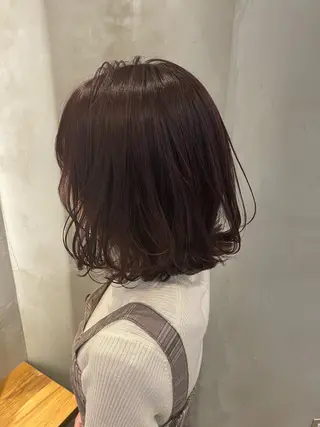 ショート カラー パーマ ヘアアレンジ 顔周りカット・相談 レイヤーも◎しずくのヘアスタイル
