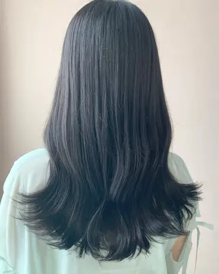 ロング カラー hub hair レイヤー/透明感のヘアスタイル