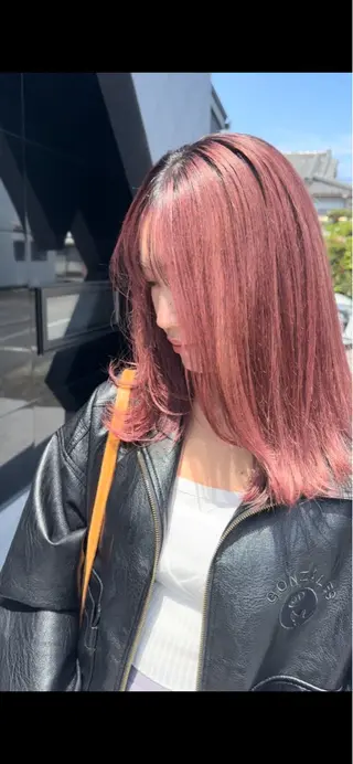 ミディアム カラー 下小鶴 優治のヘアスタイル