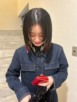 ミディアム 薄暮 マツイ レンのヘアスタイル