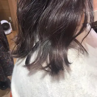 ミディアム カラー 森岡 紗羽のヘアスタイル