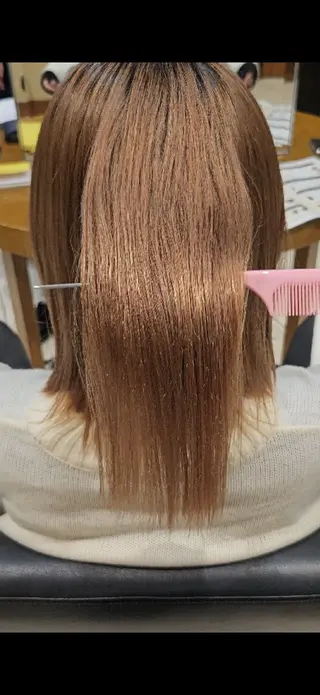 ミディアム 馬野郁土 Uhair 本山店のヘアスタイル