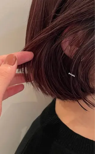 カラー rizu🤎/ ボブ /ブラウンカラーのヘアスタイル