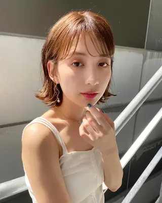 ショート 艶カラー/似合わせ 💖Emmy💖のヘアスタイル