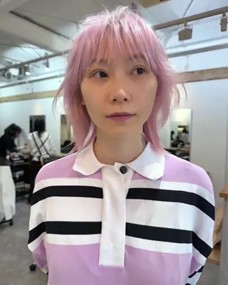 ショート カラー ヘアアレンジ 丸山渉/表参道 レイヤーボブのヘアスタイル