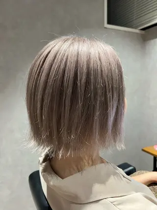 ショート カラー ✨ハイトーン カラー福岡拓也✨のヘアスタイル