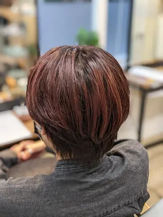 カラー ショート Kokeshi/吹上 /Rymlhairのヘアスタイル