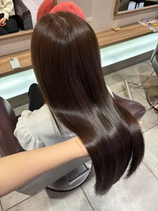 ロング ｶﾉ / 艶カラー/レイヤーのヘアスタイル