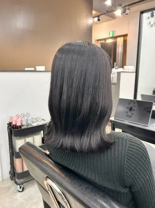 ミディアム カラー ボブ/暖色カラー 🎧 kei 🎀のヘアスタイル