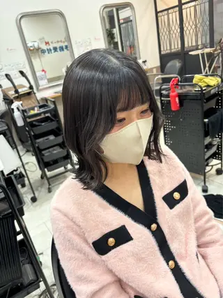 ミディアム Hika.ハイトーン 髪質改善🩵ᩚ🫧のヘアスタイル