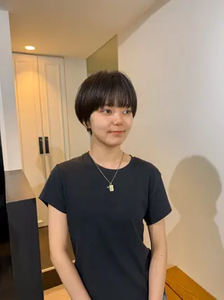 ショート カラー メンズカット メンズパーマのヘアスタイル