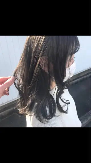 ミディアム カラー 渋谷/フェザー/ 毛流れ/竹内凌のヘアスタイル