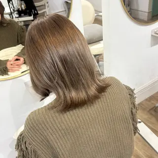 ミディアム スズナ♡ 透明感カラー✩.*˚のヘアスタイル