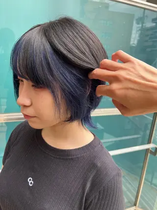 ショート カラー メンズ 久木原 ゆりのヘアスタイル